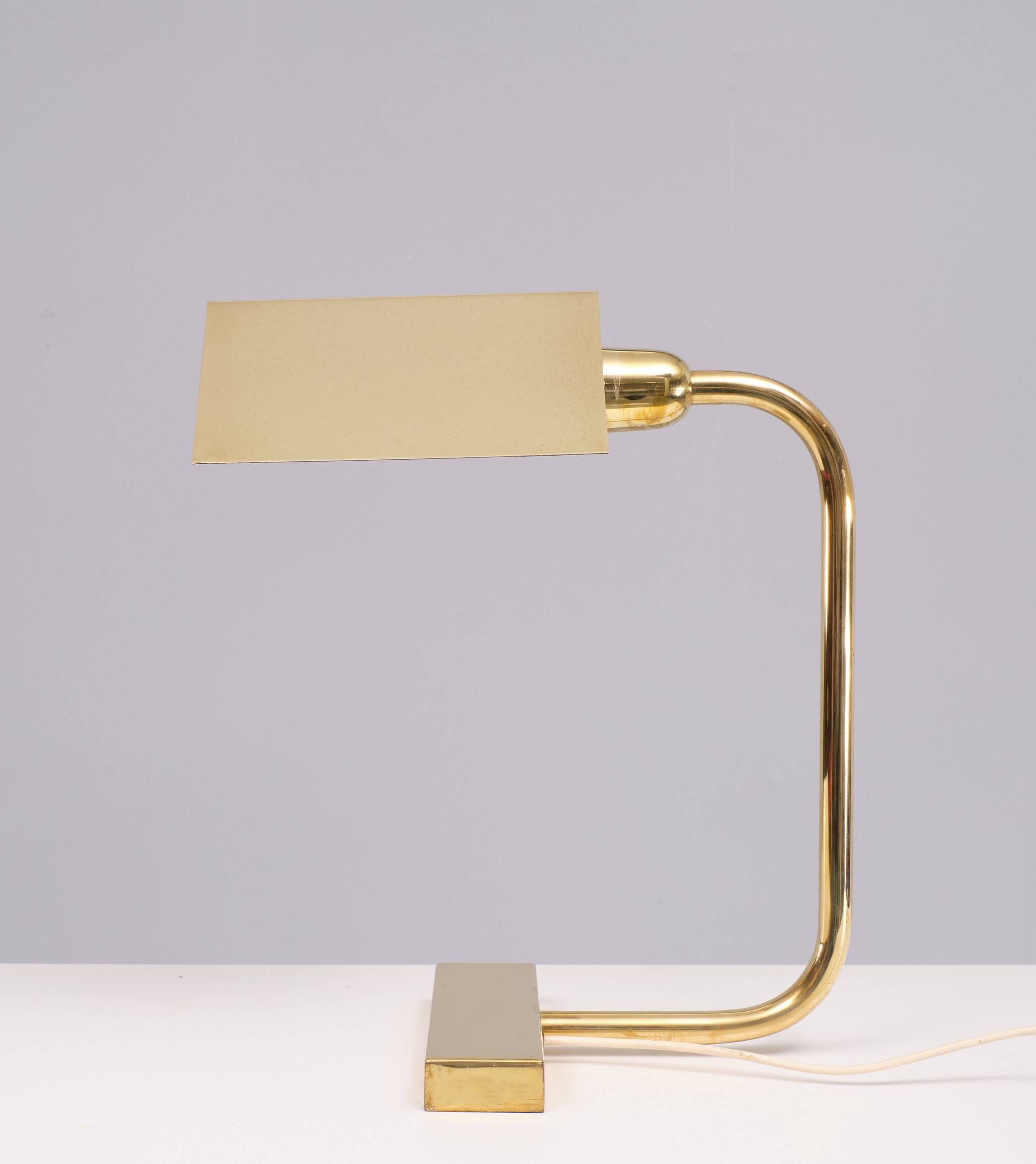 Mid Century Brass Table lamp 1960s Switzerland