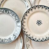 Set of 6 iron earth plates