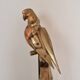 Decorative sculpture in solid brass representing a parrot, 1970s, Palm Beach/Hollywood Regency.