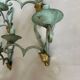 Set of 4 antique metal wall lights / 1950s