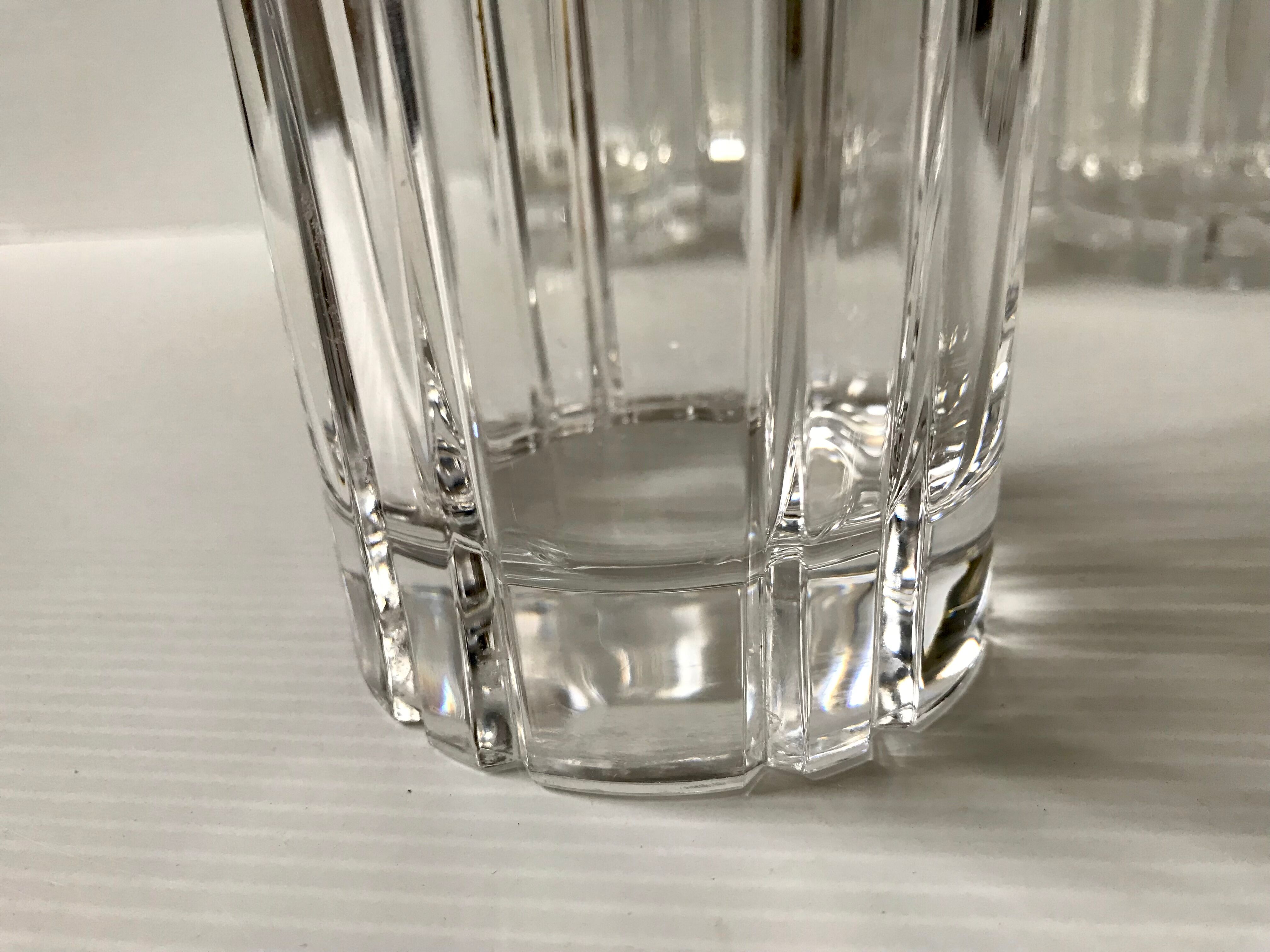5 crystal glasses