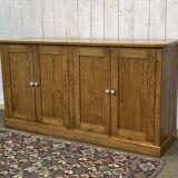 1950s English 4-door fir sideboard