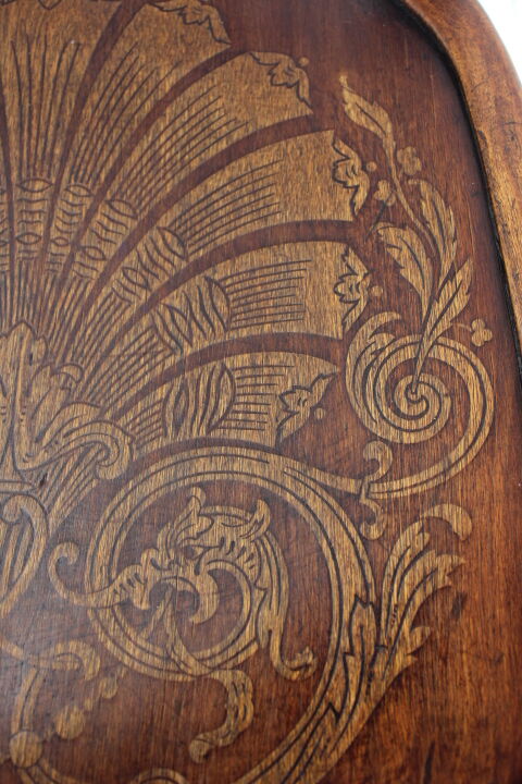 Mundus 42 pyrograved bistro chair