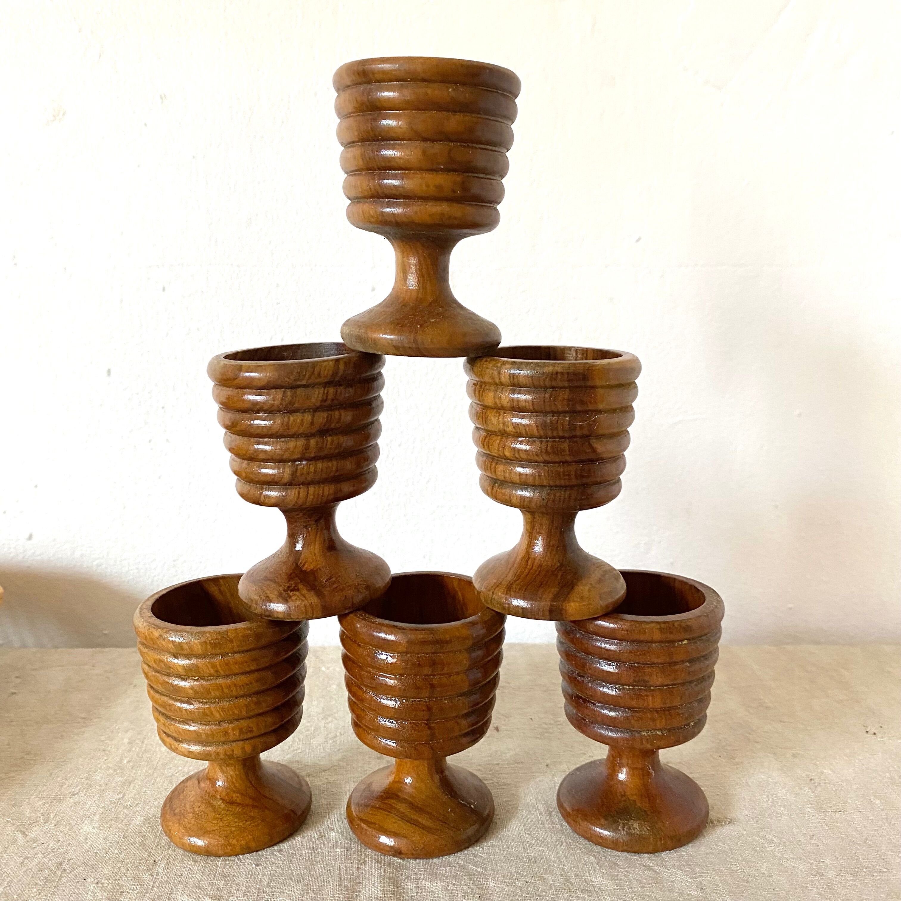 Vintage wooden shells