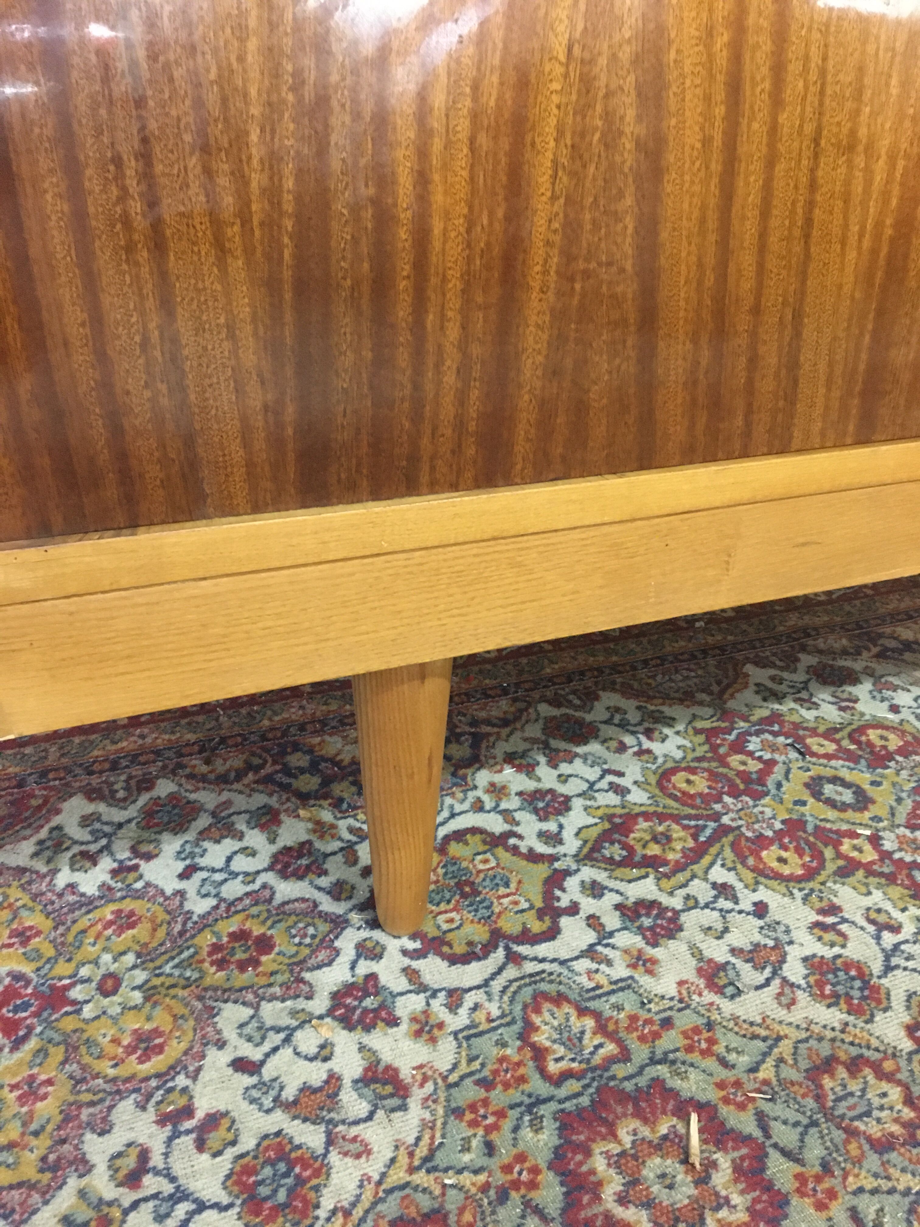 Light wood and rosewood buffet 60s