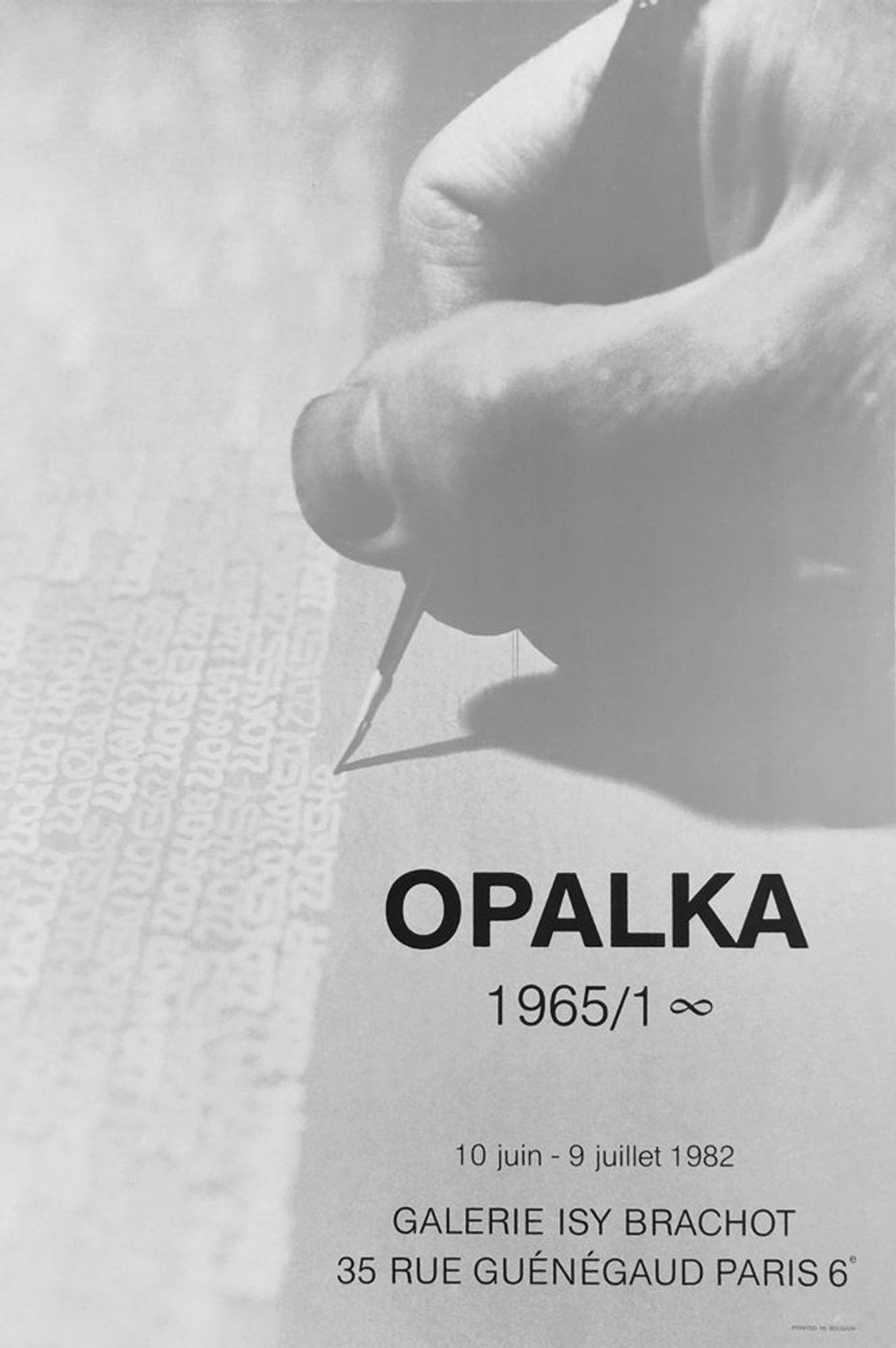 Roman Opalka shows Isy Brachot 1982