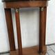 Small half-moon console empire vintage mahogany 1950