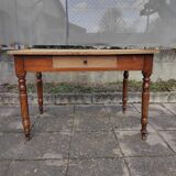Old solid wood bistro table