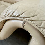 Vintage design sofa de sede ds-2011 in cream leather 2 places