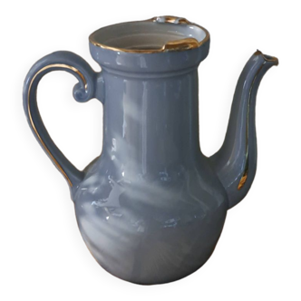 Théière Cafetière Aluminite Frugier Limoges bleu pastel