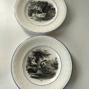 Complete set of 12 plates Digoin Sarreguemines – The 12 months (1900-1920)