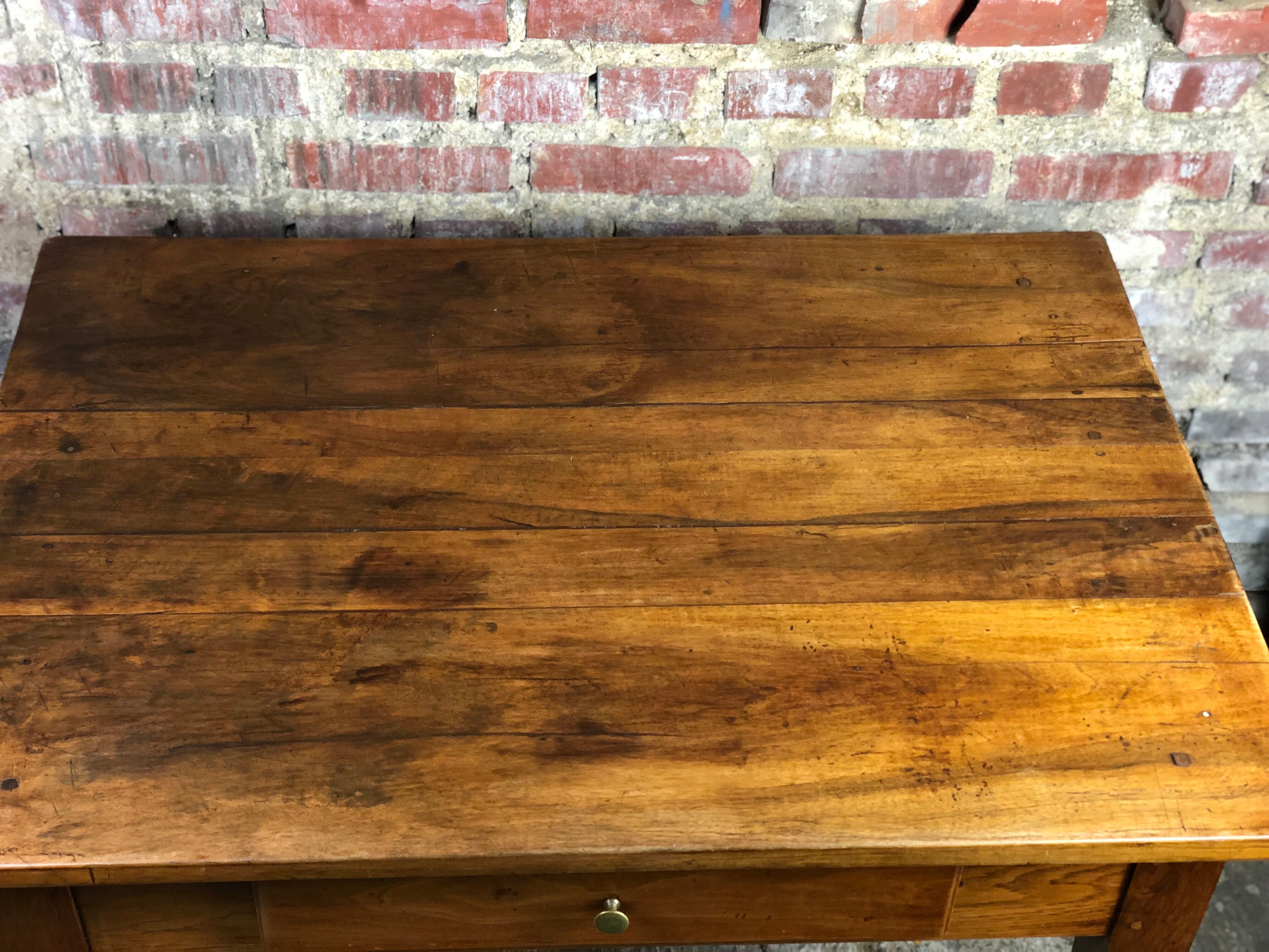 1900s walnut farmhouse/desk table