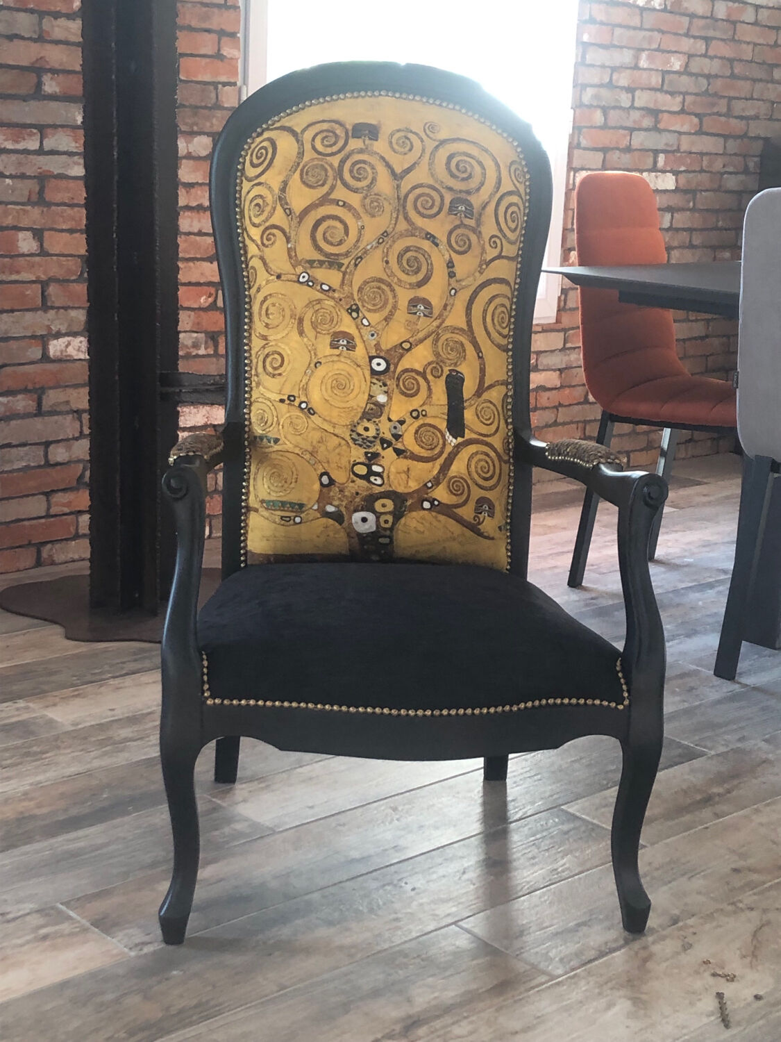 Restored Voltaire armchair