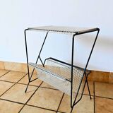 Side table with integrated magazine rack Tjerk Reijenga Pilastro 1950s