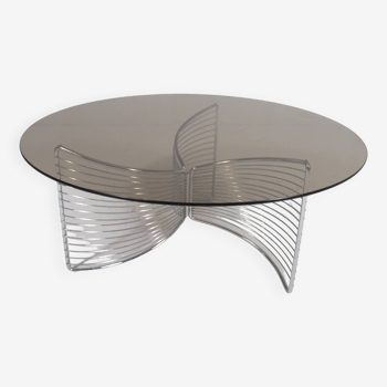 Table basse/table basse Wire Space Age dans le style de Warren Platner pour Knoll, Allemagne, années