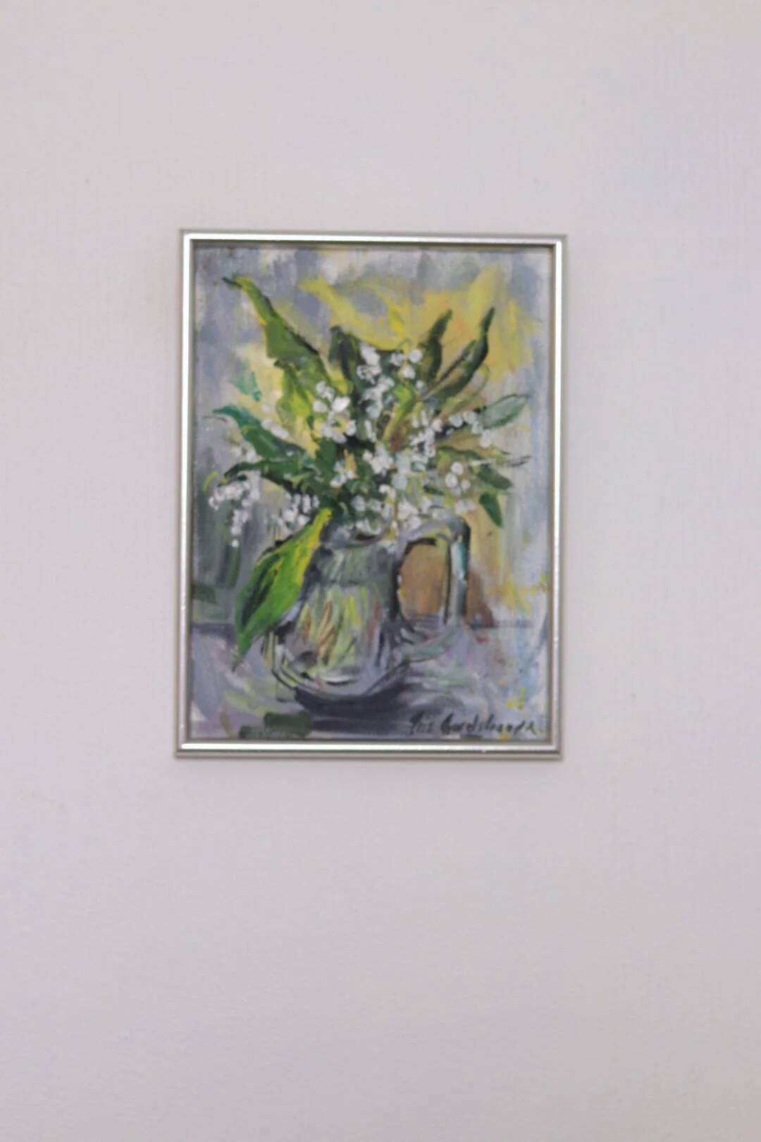 Original Swedish Oil on Canvas – “Lilje kon valje” by Iris Nordstrandh