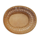 Old basket braided in rattan