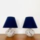 Set of 2 Glass Table Lamps by Peill and Putzler