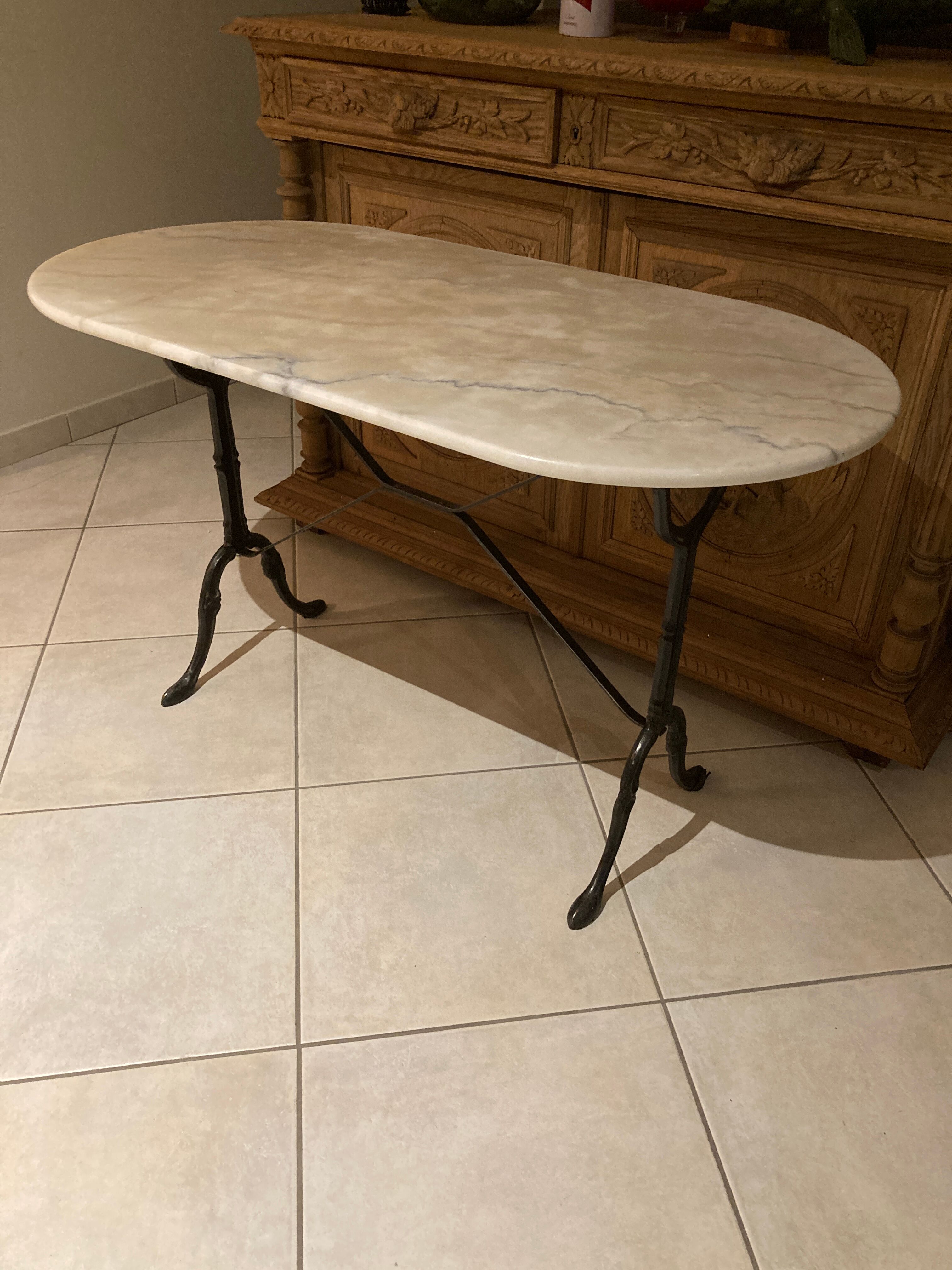 Marble bistro table
