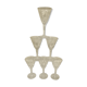 Set de 6 verres à liqueur en verre gravé