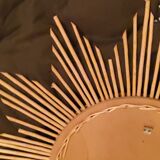 Rattan sun mirror from the 70s