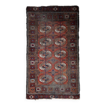Handmade vintage Afghan Baluch rug 93cm x 164cm 1920s