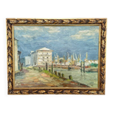 Landscape, 1990, Oil Painting, Framed