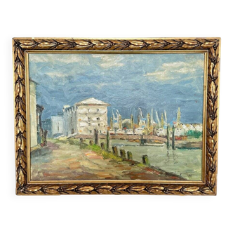 Landscape, 1990, Oil Painting, Framed