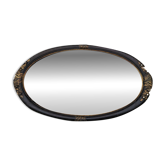 Bevelled Glass Art Deco Oval Mirror