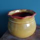 Planter, glazed terracotta flower pot, Provençal pottery
