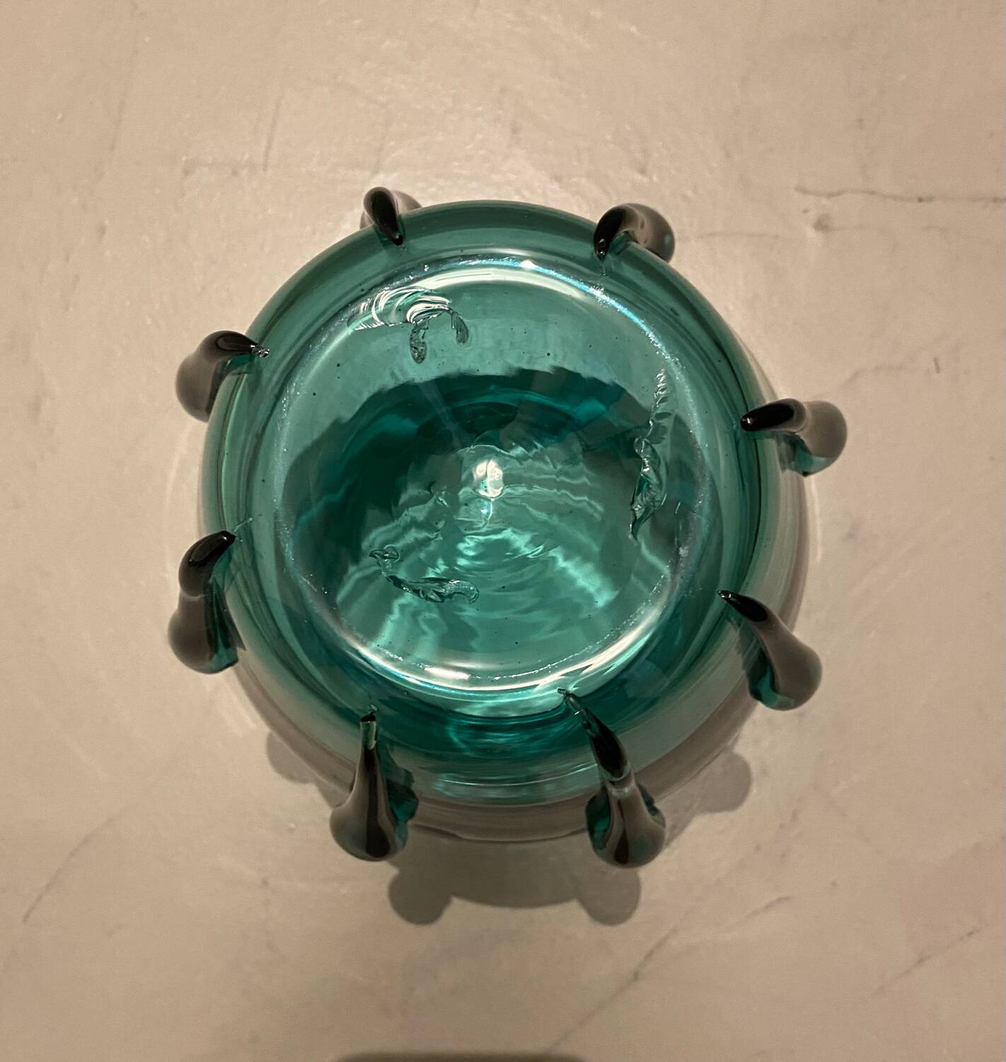 Art Deco green glass vase