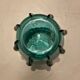 Art Deco green glass vase