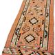 Turkish Handwoven Vintage Herki Kilim 94 cm x 304 cm