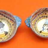 2 old ear bowls Faience from Quimper Henriot Quimper