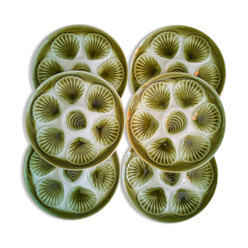 6 oyster plates Moulin des Loups