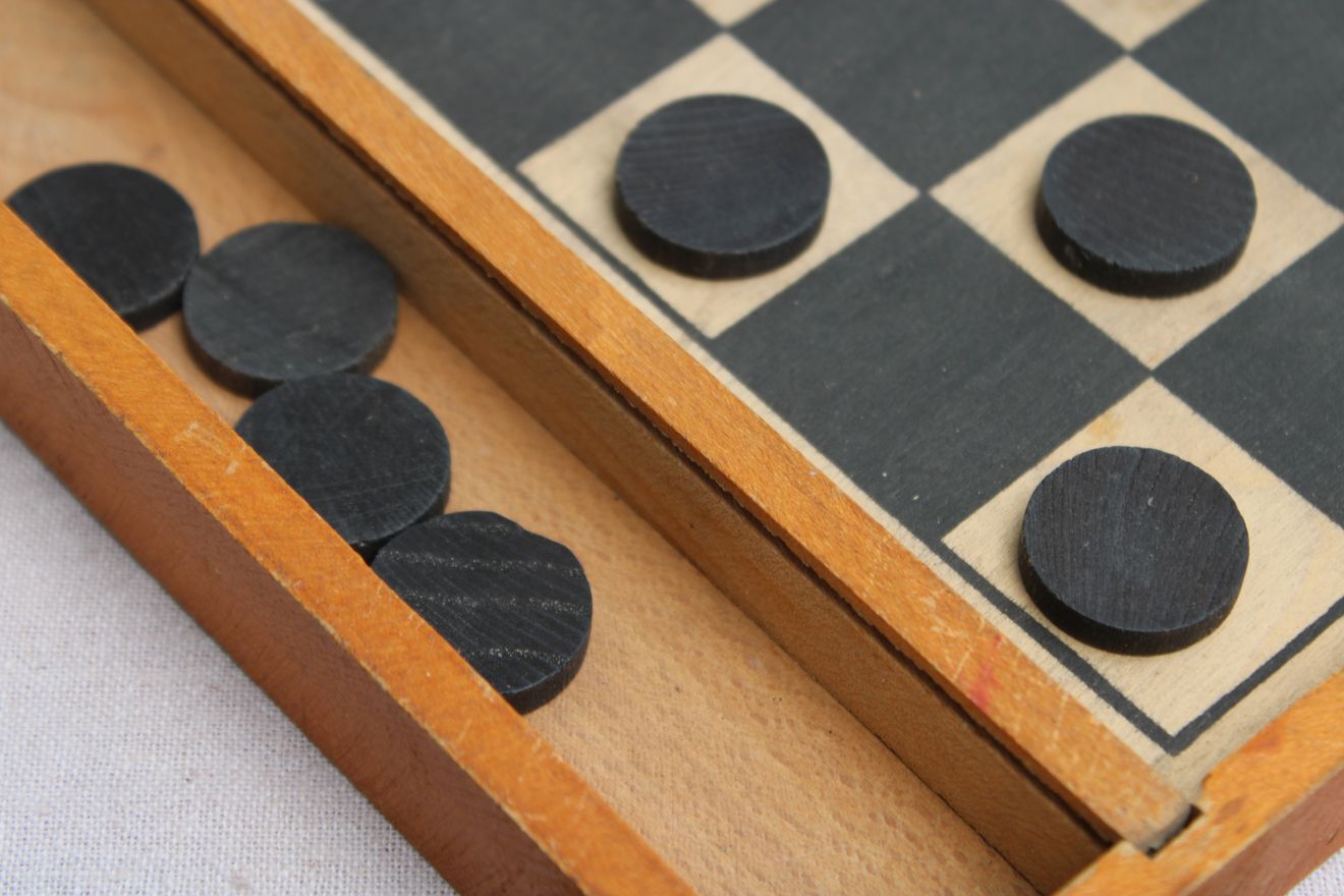 Old checkers game