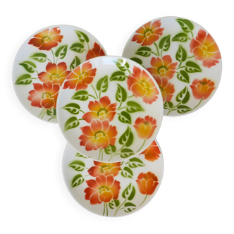 4 dessert plates Moulin des Loups Orchies model Ontario 210679