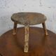Vintage solid wood tripod stool