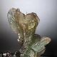 Pair of Daum "Nature" candlesticks in glass paste, 1988
