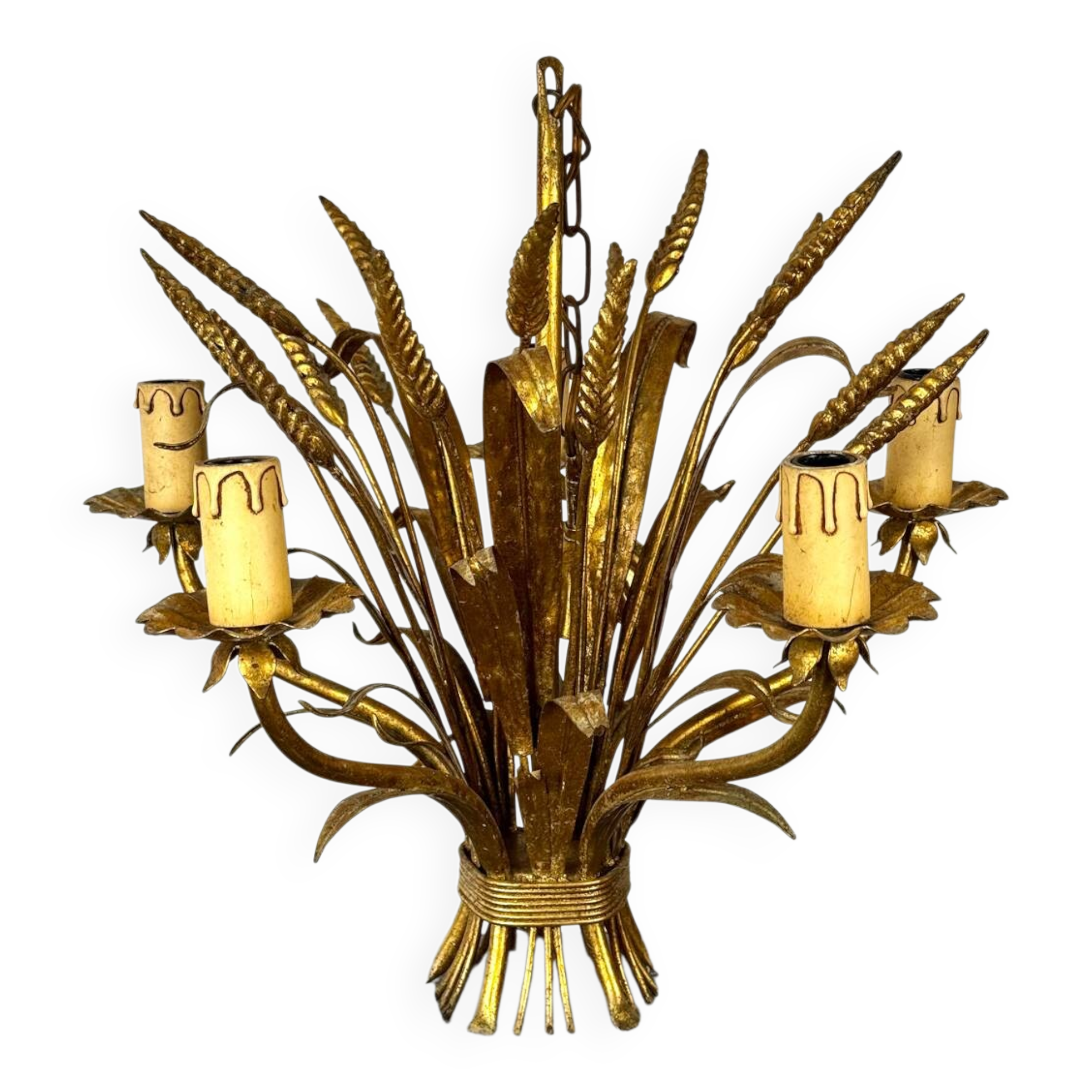 Wheat ear lustre attributed to Maison Jansen.