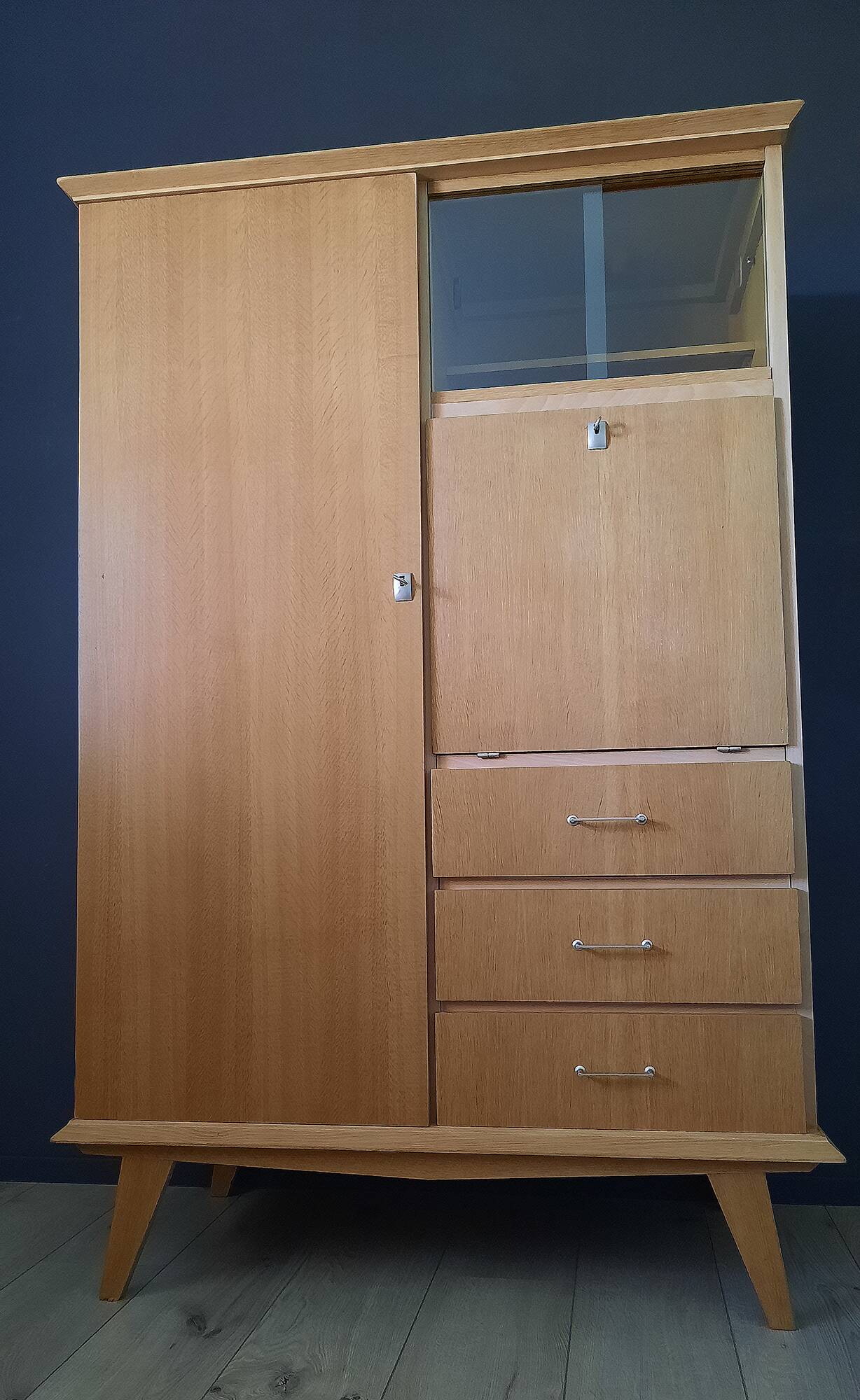 Renovated vintage secretary cabinet