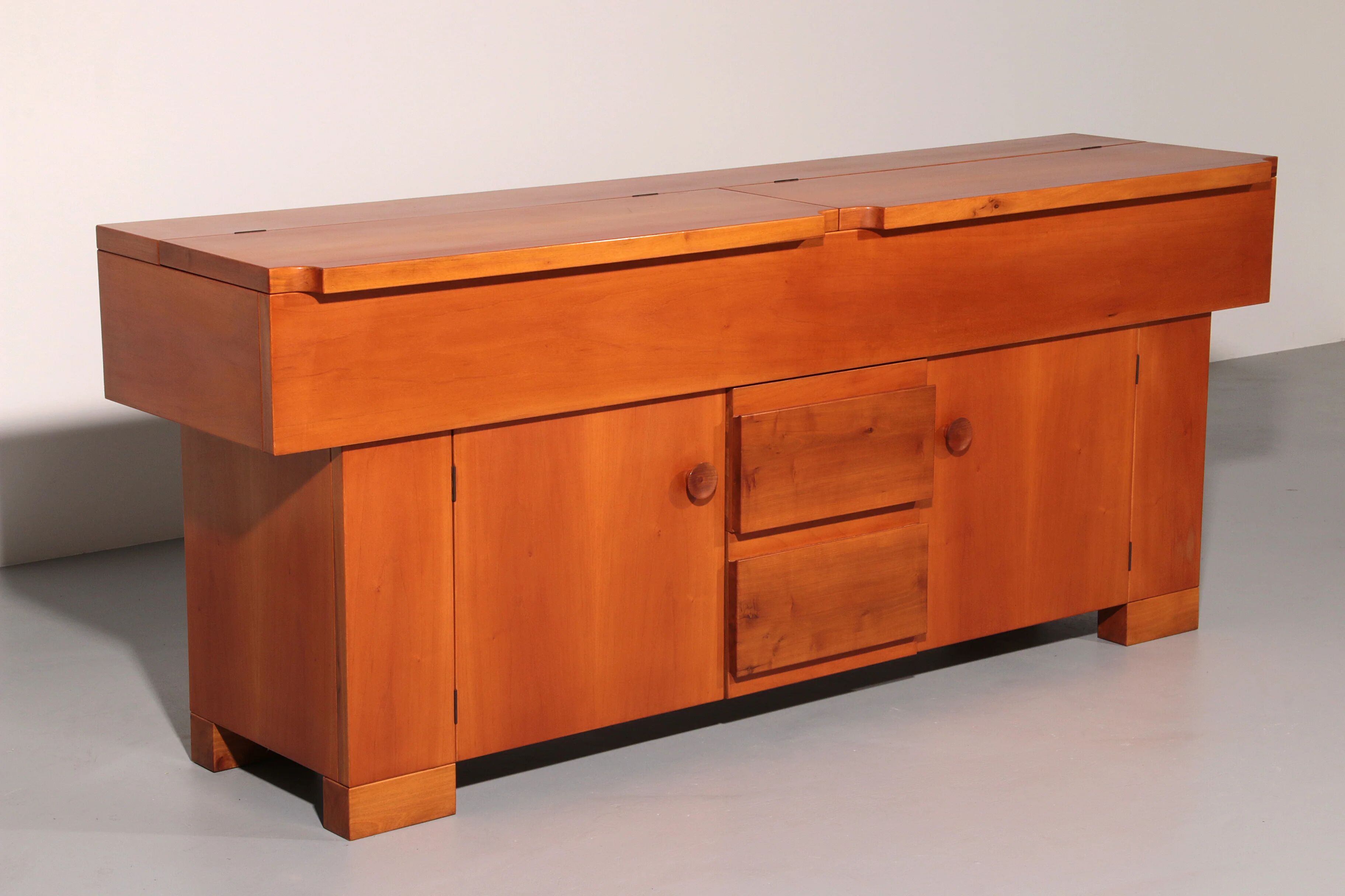 Torbecchia sideboard in walnut by Giovanni Michelucci for Poltronova, 1964