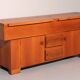 Torbecchia sideboard in walnut by Giovanni Michelucci for Poltronova, 1964