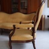 Napoleon III salon set – sofa and 2 armchairs, 19th century
