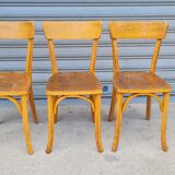 Set of 3 Baumann bistro chairs