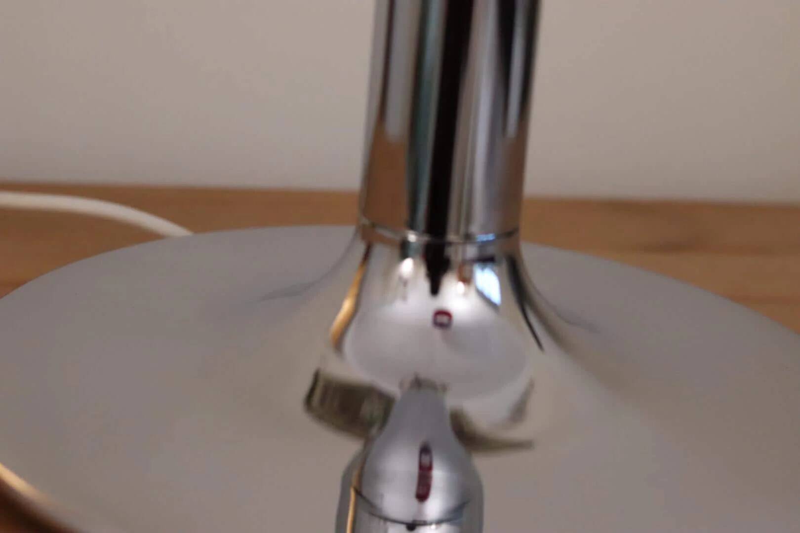 Chrome table lamp by Anna Ehrner for Ateljé Lyktan, 1970s