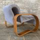 Fauteuil de salon moderne aux courbes ondulées du milieu du siècle par Jan Bocan, République tchèque, années 1970