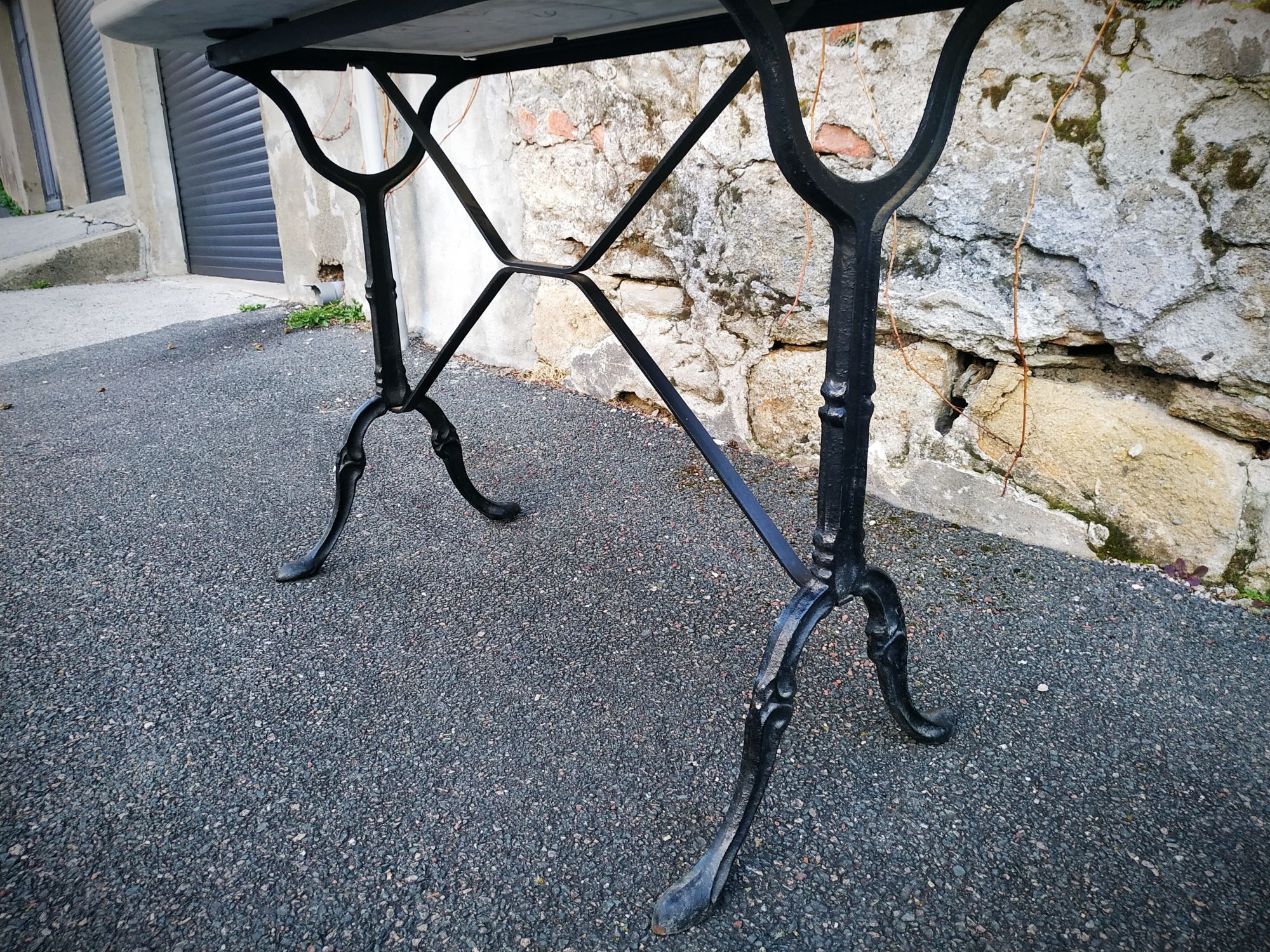 Marble bistro table