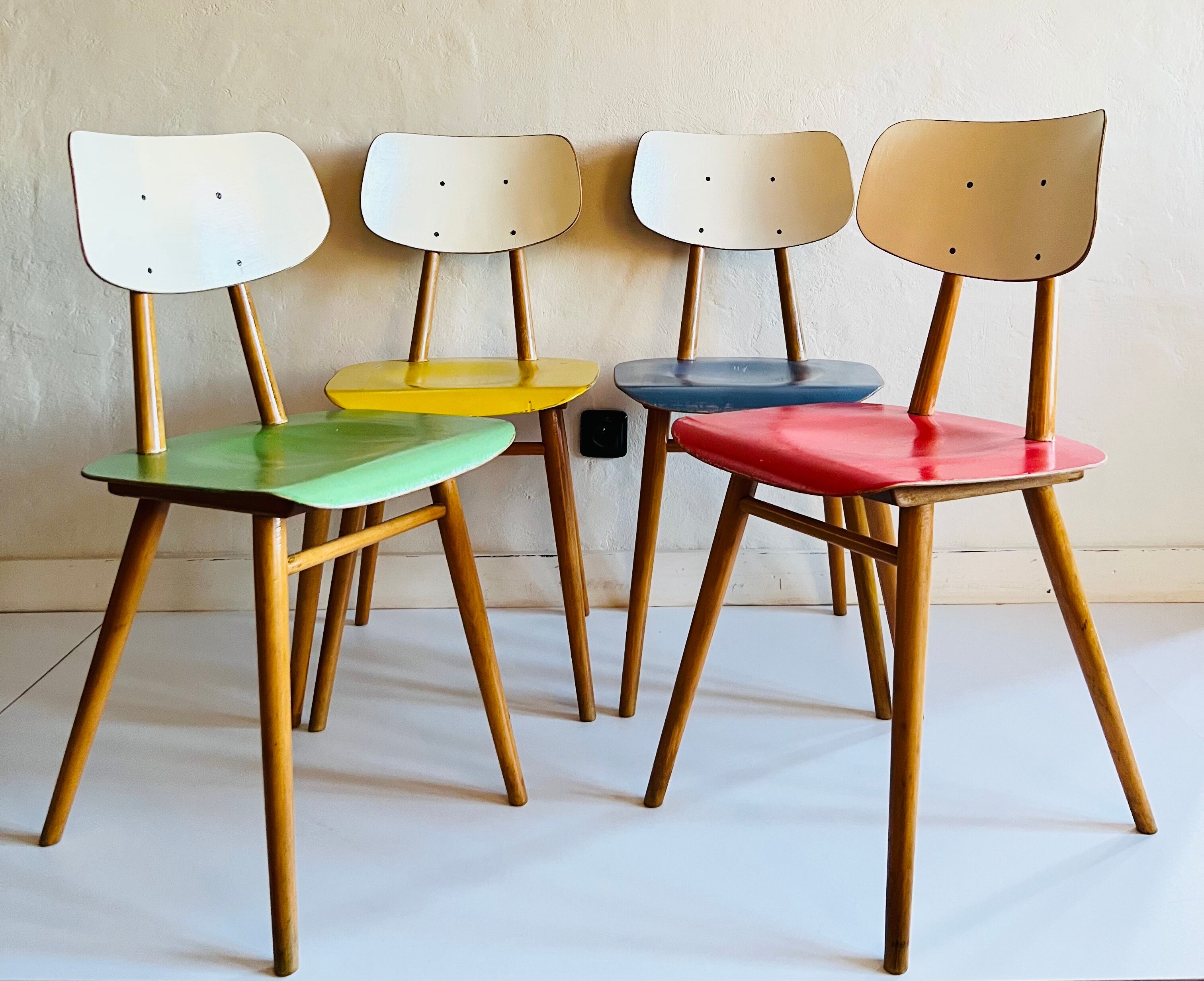 Bistro chairs from Ton, 1970