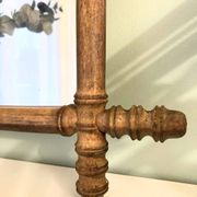 Bamboo wood mirror from the early 20th century.